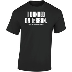 I Dunked On Lebron James Retro Graphic Unisex Soft Cotton Black T Shirt
