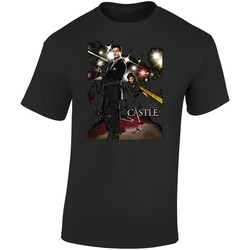 Castle Tv Series Show Crime Retro Graphic Unisex Soft Cotton Black T Shirt