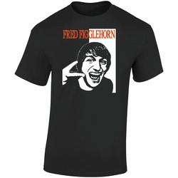 Fred Figglehorn Retro Graphic Unisex Soft Cotton Black T Shirt