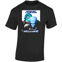 Megamind  Animated Movie 2010 Retro Graphic Unisex Soft Cotton Black T Shirt
