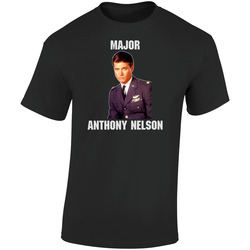 Anthony Nelson Larry Hagman I Dream Of Jeannie Retro Graphic Unisex Soft Cotton Black T Shirt