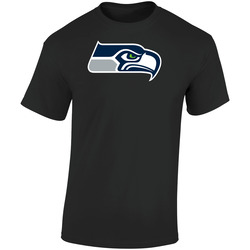 Seattle Seahawks 2 Retro Graphic Unisex Soft Cotton Black T Shirt