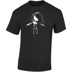 Heath Ledger Best Joker Character Dc Comics Batman Movie Retro Graphic Unisex Soft Cotton Black T Shirt