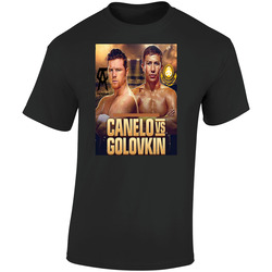 Golovkin Saul Canelo Alvarez Fight Ggg Gennady Boxing Retro Graphic Unisex Soft Cotton Black T Shirt