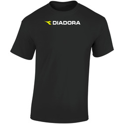 Diadora Fashion Retro Graphic Unisex Soft Cotton Black T Shirt