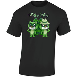 Happy Tree Friend Lifty & Shifty Retro Graphic Unisex Soft Cotton Black T Shirt