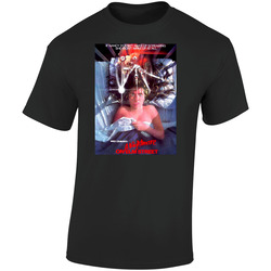 A Nightmare On Elm Street Cult Horror Movie Poster Freddy Kreuger Retro Graphic Unisex Soft Cotton Black T Shirt