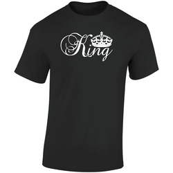 King Black Retro Graphic Unisex Soft Cotton Black T Shirt