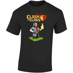 Wizard Clash Of Clans Game Retro Graphic Unisex Soft Cotton Black T Shirt