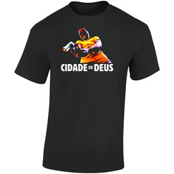 City Of God Retro Graphic Unisex Soft Cotton Black T Shirt
