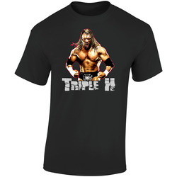 Triple H Retro Graphic Unisex Soft Cotton Black T Shirt