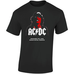 Acdc Rock Tour Concert Toronto Retro Graphic Unisex Soft Cotton Black T Shirt