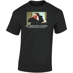 Sheldon Cooper Big Bang Theory Retro Graphic Unisex Soft Cotton Black T Shirt