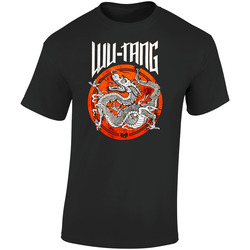 Wu-tang Dot Dragon Hip Hop Retro Graphic Unisex Soft Cotton Black T Shirt