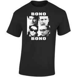 U2 Bono Music Singer Rocker Rock Star Retro Graphic Unisex Soft Cotton Black T Shirt