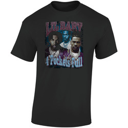 4 Pockets Full Bootleg Vintage Rap Music Lil Baby Fan Retro Graphic Unisex Soft Cotton Black T Shirt