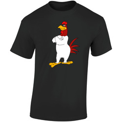 Foghorn Leghorn Old School Retro Cartoon Fan Gift New From Us Retro Graphic Unisex Soft Cotton Black T Shirt