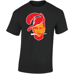 Tom Brady Tampa Bay Logo Cartoon Trade Football Retro Graphic Unisex Soft Cotton Black T Shirt