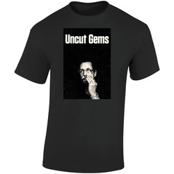 Adam Sandler Uncut Gems Cover Retro Graphic Unisex Soft Cotton Black T Shirt