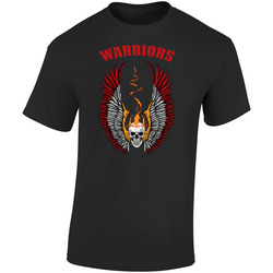 Warrios Retro Graphic Unisex Soft Cotton Black T Shirt