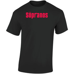 The Sopranos 2000s Tv Show Fan Logo Retro Graphic Unisex Soft Cotton Black T Shirt