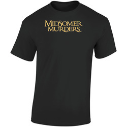 Midsomer Murders 90s Tv Show Sitcom Retro Graphic Unisex Soft Cotton Black T Shirt