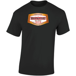 Stegmaier Gold Medal Beer Distressed Look Beer Lovers Retro Graphic Unisex Soft Cotton Black T Shirt