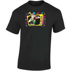 Lauper Retro Graphic Unisex Soft Cotton Black T Shirt