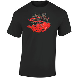 Kinetic Kame Ros Retro Graphic Unisex Soft Cotton Black T Shirt
