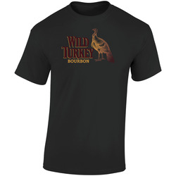 Wild Turkey Bourbon Awesome Beer Logo Retro Graphic Unisex Soft Cotton Black T Shirt