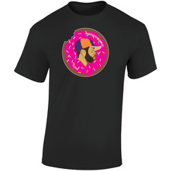 Jay Dee J Dilla Donuts Hip Hop Rap Retro Graphic Unisex Soft Cotton Black T Shirt