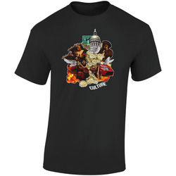 Culture Retro Graphic Unisex Soft Cotton Black T Shirt