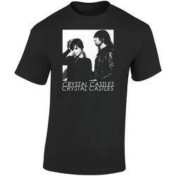 Crystal Castles Band 3 Retro Graphic Unisex Soft Cotton Black T Shirt