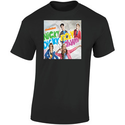 Nicky, Ricky, Dicky And Dawn Nickelodeons  Tv Show Retro Graphic Unisex Soft Cotton Black T Shirt
