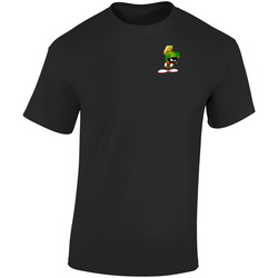 Marvin The Martian Small Retro Graphic Unisex Soft Cotton Black T Shirt