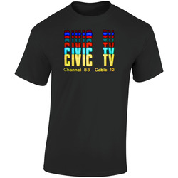 Videodrome Civic Tv David Cronenberg Science Fiction Film Retro Graphic Unisex Soft Cotton Black T Shirt
