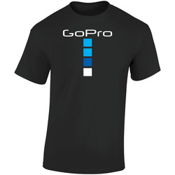 Gopro Technology Logo Alt Retro Graphic Unisex Soft Cotton Black T Shirt