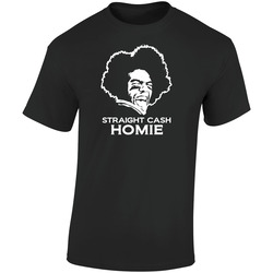 Randy Moss Straight Cash Homie Trending Retro Graphic Unisex Soft Cotton Black T Shirt