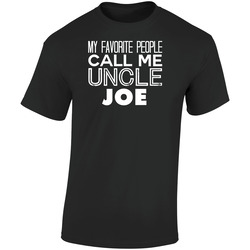 Favorite Uncle Joe Trendy Cool Name Retro Graphic Unisex Soft Cotton Black T Shirt