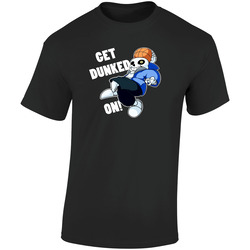 Get Dunked On Black Retro Graphic Unisex Soft Cotton Black T Shirt