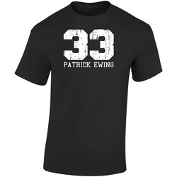 Patrick Ewing #33 New York City Basketball Worn Look Sports Retro Graphic Unisex Soft Cotton Black T Shirt