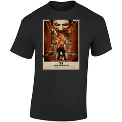 31 Horror Movie Death Is The Only Escape Retro Graphic Unisex Soft Cotton Black T Shirt