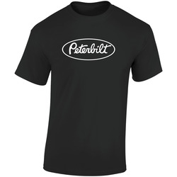Peterbilt Motor Engineering Symbol Men's And  For Dark Retro Graphic Unisex Soft Cotton Black T Shirt