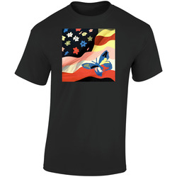 The Avalanches Wildflower #2 Retro Graphic Unisex Soft Cotton Black T Shirt