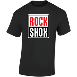 Rock Shox Retro Graphic Unisex Soft Cotton Black T Shirt