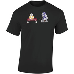 R2-d2 Bb8 Retro Graphic Unisex Soft Cotton Black T Shirt