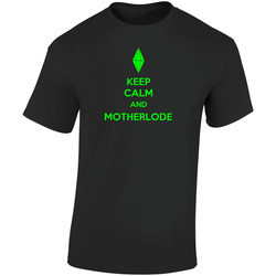 Keep Calm And Motherlode T Shirt, Sims T Shirt, Birthday Gift  Retro Graphic Unisex Soft Cotton Black T Shirt