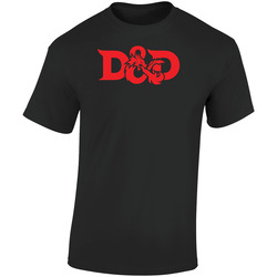 D&d Dungeons And Dragons Logo Gaming Rpg Retro Graphic Unisex Soft Cotton Black T Shirt