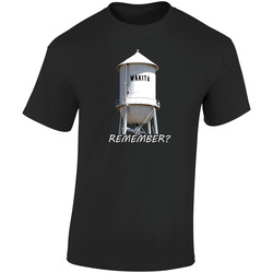 Wakita Water Tower Twister Movie Remember Retro Graphic Unisex Soft Cotton Black T Shirt