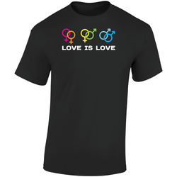 Love Is Love Lgbt Gay Homosexual Bisexual Pride Awareness Retro Graphic Unisex Soft Cotton Black T Shirt